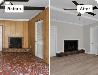 Before and after from the Columbia, SC transaction