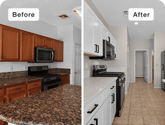 Before and after from the Las Vegas, NV transaction